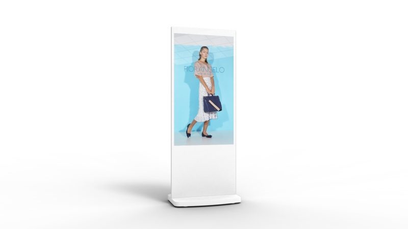 50" WHITE ANDROID FREESTANDING DIGITAL POSTER - L50HD