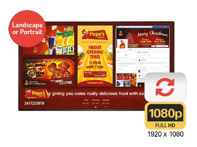 55" NETWORK DIGITAL MENU BOARD - DM55