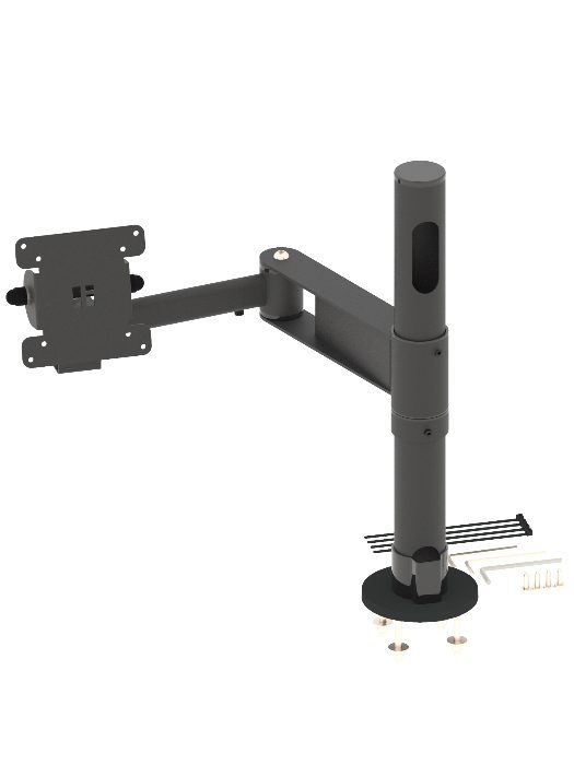 POSPOLE KIT - BASE POLE AND DUAL ARM WITH VESA MOUNT