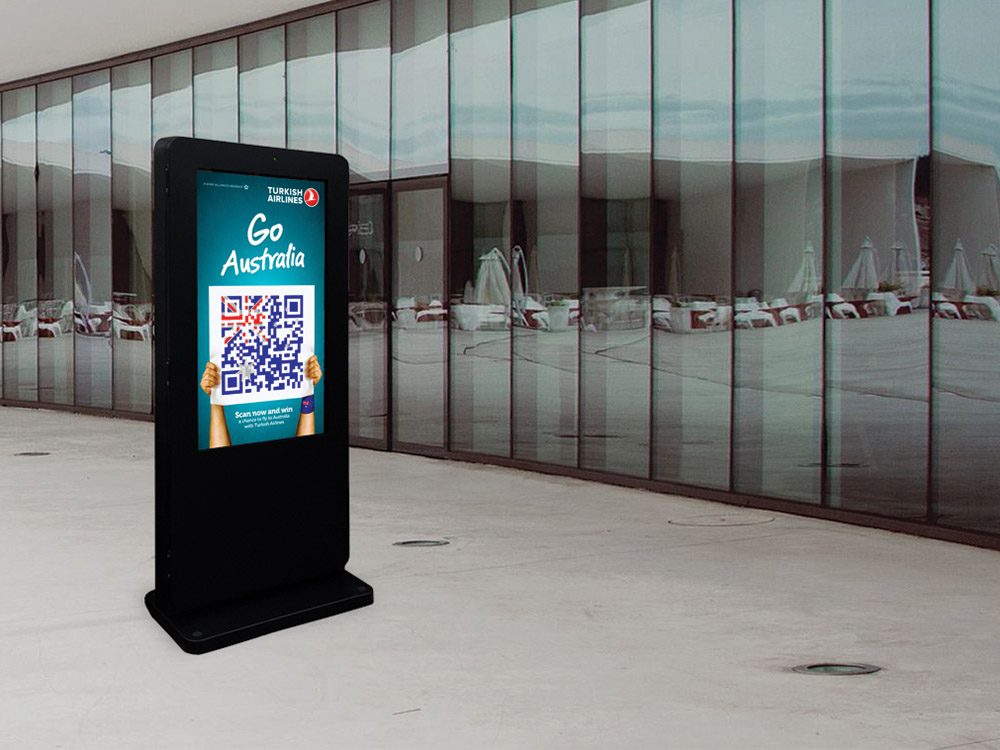 OT75E-T2 75" FREESTANDING PCAP OUTDOOR TOUCH SCREEN POSTER - Image 4