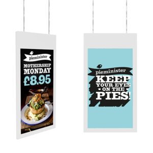 55" Hanging Double-Sided Window Display