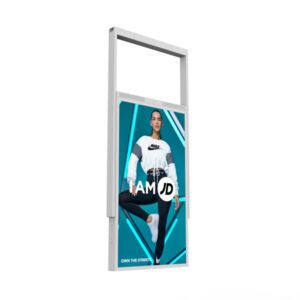 55" Ultra High Brightness Hanging Double-Sided Display [White]