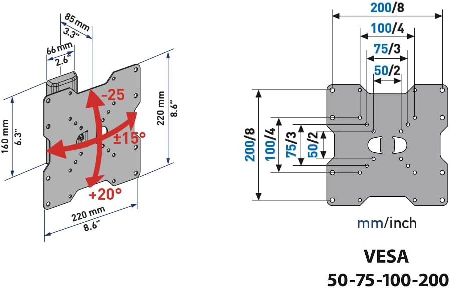 VESA BRACKET 200MM - Image 3