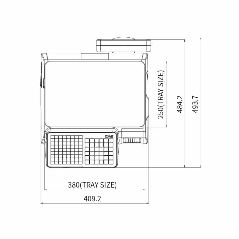 CAS CN1 FLAT LABEL PRINTING SCALE - Image 4