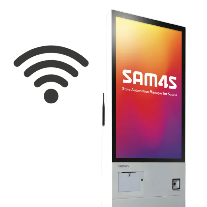 SAM4S KIOSK ASTRA SK-266 32" 128G WIN10 SCAN STAND+BASE WHITE - Image 3